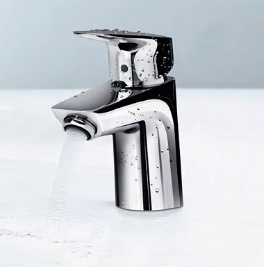 Купить Hansgrohe Logis Смеситель для раковины 70 однорычажный со сливным клапаном Push-Open хром 71077000 в магазине wardena.ru