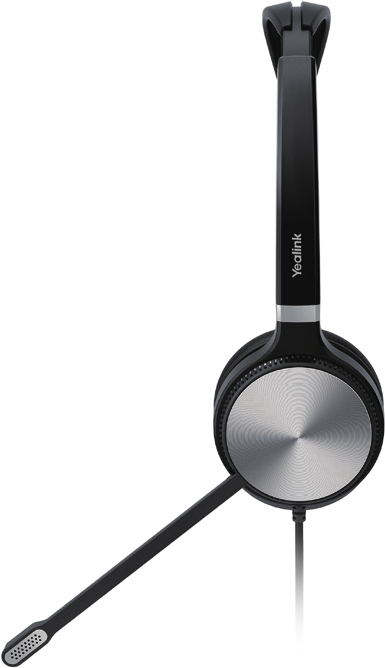 Купить Yealink UH36 Dual - Teams Edition - Headset - On-Ear - kabelgebunden - USB - Schwarz und Silber (UH36 DUAL TEAMS) в магазине wardena.ru