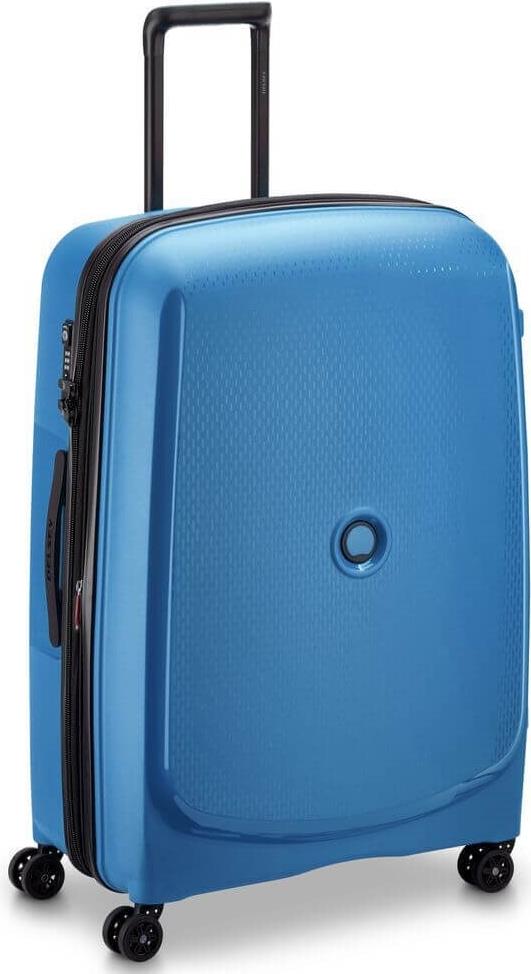 Купить DELSEY KOFFER BELMONT PLUS 76CM 4 DOPPELROLLEN ERWEITERBARER TROLLEY KOFFER CYAN BLAU (00386182172) в магазине wardena.ru
