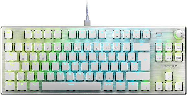 Купить ROCCAT Vulcan TKL Pro - Tenkeyless (80 - 87 %) - USB - Optomechanischer Schlüsselschalter - QWERTY - RGB-LED - Weiß (ROC-12-645) в магазине wardena.ru