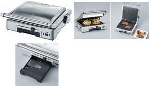 Купить SEVERIN KG 2392 - Grill - elektrisch - 648 qcm - gebürsteter rostfreier Edelstahl (KG2392) в магазине wardena.ru