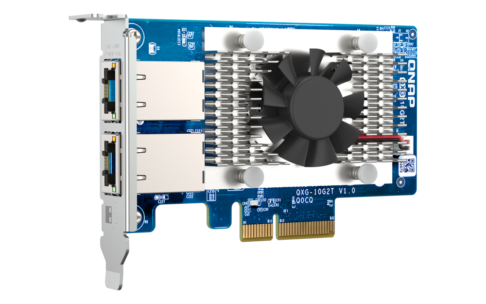 Купить QNAP QXG-10G2T Netzwerkkarte Eingebaut Ethernet 10000 Mbit/s (QXG-10G2T) в магазине wardena.ru
