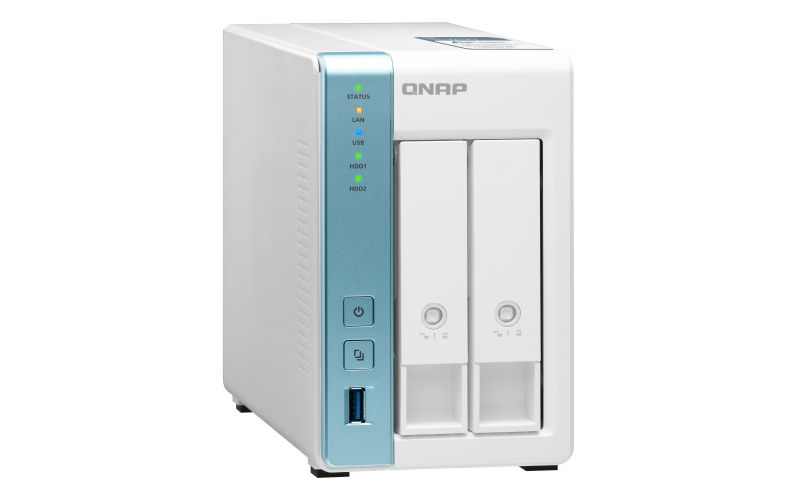 Купить QNAP TS-231P3 - NAS-Server - 2 Schächte - SATA 6Gb/s - RAID 0, 1, JBOD - RAM 2GB - Gigabit Ethernet - iSCSI (TS-231P3-2G) в магазине wardena.ru
