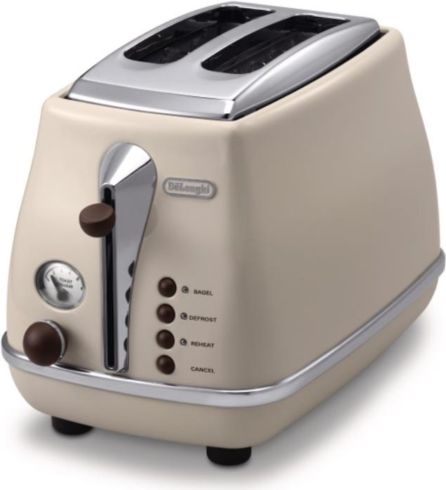 Купить De'Longhi Icona Vintage CTOV 2103.BG - Toaster - 2 Scheibe - 2 Steckplatz - beige (0176129045) в магазине wardena.ru
