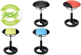 Купить Topstar Sitzhocker "Sitness Racer Bob", schwarz / schwarz Bezug: Kunstleder "Lotos", moderner, komfortabler Sitz - 1 Stück (SR20 DA00) в магазине wardena.ru