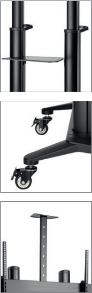 Купить HAGOR BrackIT Stand HD XXL - Wagen - für Flachbildschirm / AV-Ausrüstung - Schwarz - Bildschirmgröße: 165-305 cm (65"-120") (8208) в магазине wardena.ru