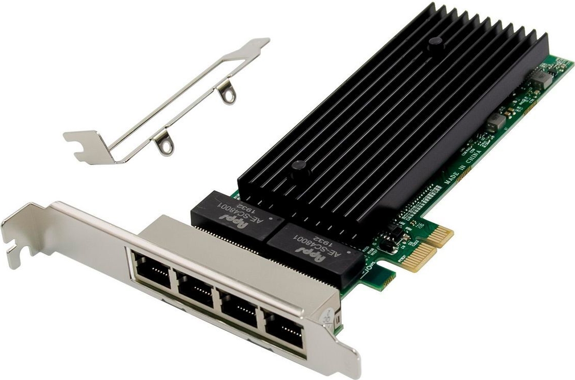 Купить MicroConnect Network Card PCIe x1 Intel 82576 Quad- RJ45 (MC-PCIEX1-82576-Q) в магазине wardena.ru