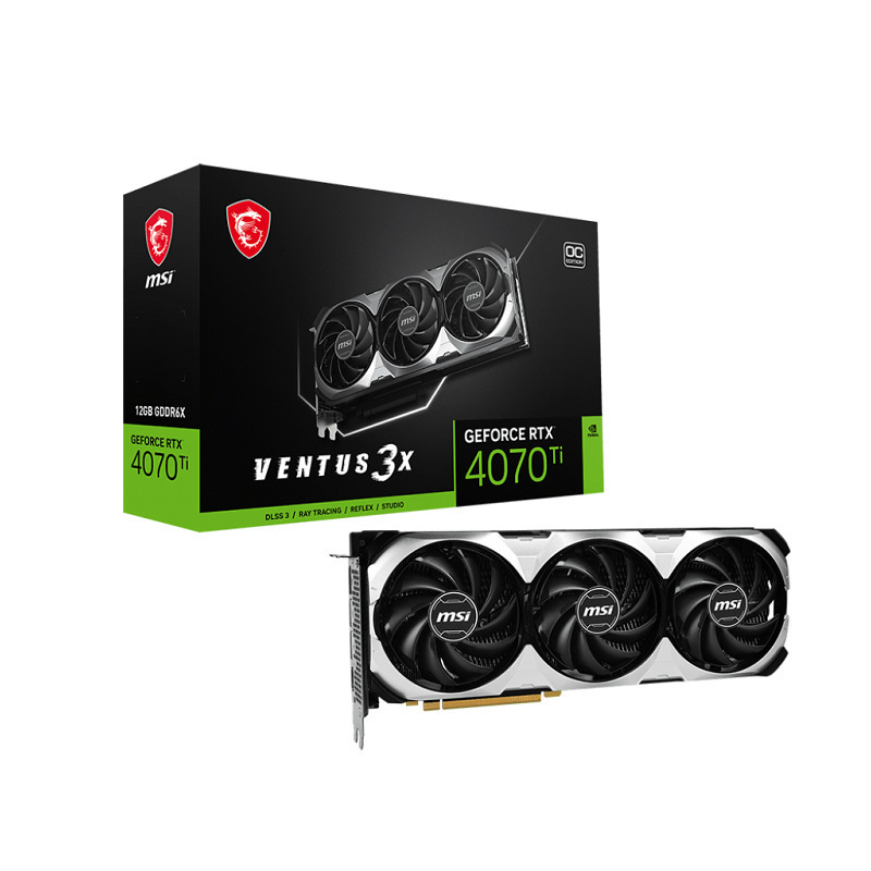 Купить MSI Видеокарта GeForce RTX 4070 Ti RTX 4070 Ti VENTUS 3X E1 12G OC 12 ГБ (RTX 4070 TI VENTUS 3X E112GOC) в магазине wardena.ru