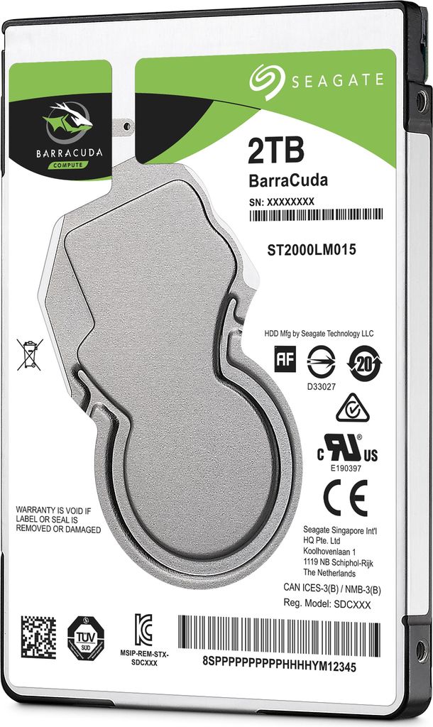 Купить Seagate Guardian BarraCuda ST2000LM015 - Festplatte - 2 TB - intern - 2.5" (6.4 cm) - SATA 6Gb/s - 5400 U/min - Puffer: 128 MB в магазине wardena.ru