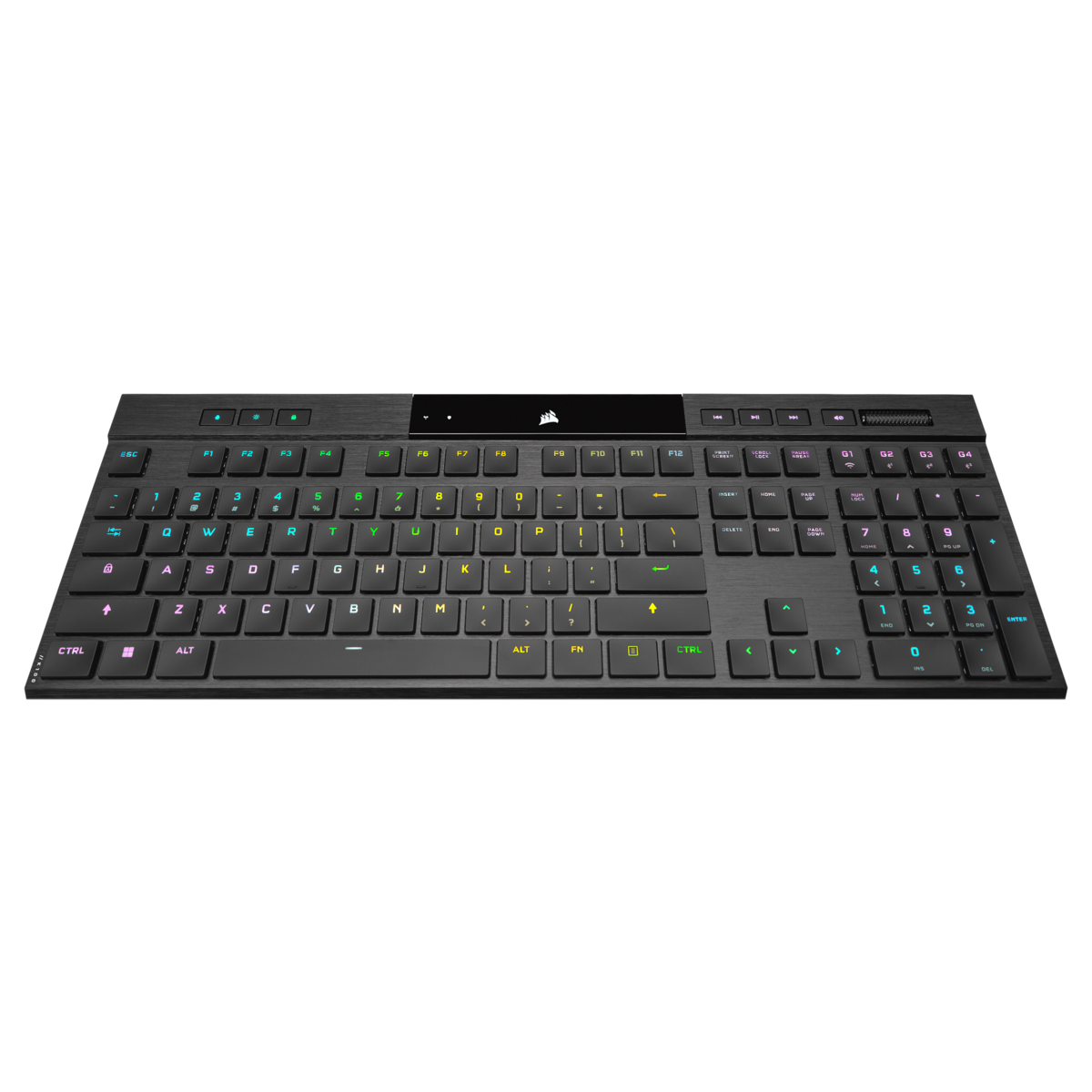 Купить Corsair K100 RGB AIR Ultra-Thin Mechanical Gaming Keyboard DE Tastatur USB + RF Wireless + Bluetooth Deutsch Schwarz (CH-913A01U-DE) в магазине wardena.ru