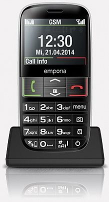 Купить emporiaEUPHORIA - Feature Phone - microSD slot - LCD-Anzeige - 240 x 320 Pixel - rear camera 2 MP - Schwarz (V50_001) в магазине wardena.ru