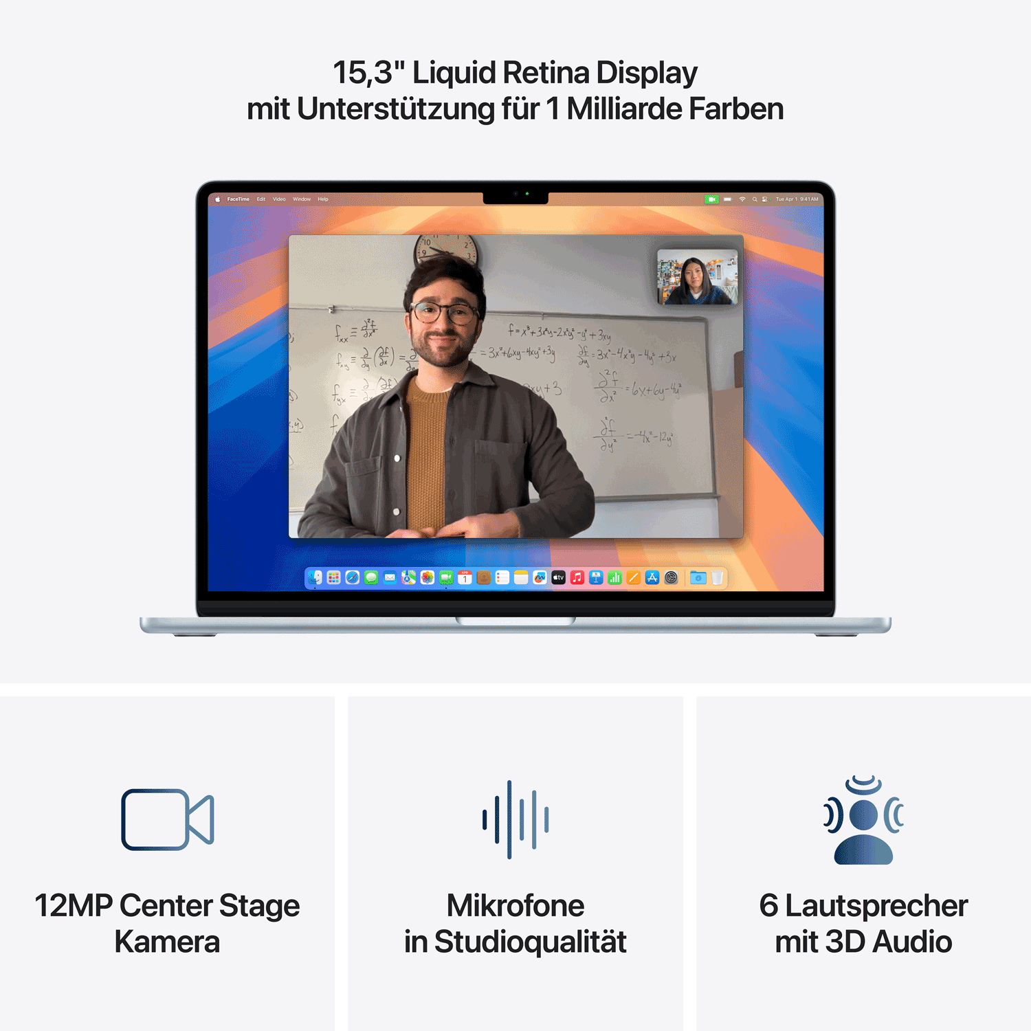 Купить APPLE MACBOOK AIR 15 M4 10C/10C/16C 16GB 256GB 35W - SKY BLUE (MC7A4D/A) в магазине wardena.ru