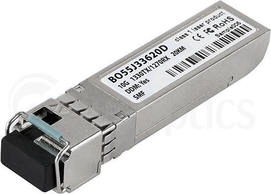 Купить Kompatibler Ciena SFP-10G-BX-D BlueOptics BO55J33620D SFP+ Bidi Transceiver, LC-Simplex, 10GBASE-BX-D, Singlemode Fiber, TX1330nm/RX1270nm, 20KM, DDM, 0°C/+70°C (SFP-10G-BX-D-20-CI-BO) в магазине wardena.ru