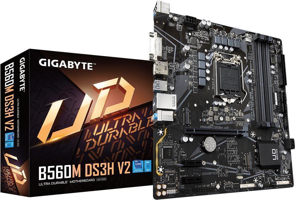 Купить Gigabyte B560M DS3H V2 Motherboard Intel B460 LGA 1200 micro ATX (B560M DS3H V2) в магазине wardena.ru