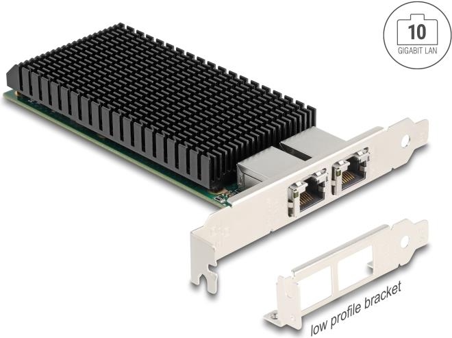Купить Delock PCI Express x8 Netzwerkkarte 10 Gigabit LAN 2 x RJ45 X540 (88522) в магазине wardena.ru