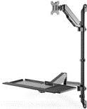 Купить DIGITUS DA-90372 - Befestigungskit (CPU Wandhalterung, sit/stand workstation mount) für LCD-Anzeige/Tastatur/Maus/CPU - Schwarz - Bildschirmgröße: 43.2-81.3 cm (17"-32") - Wandmontage в магазине wardena.ru