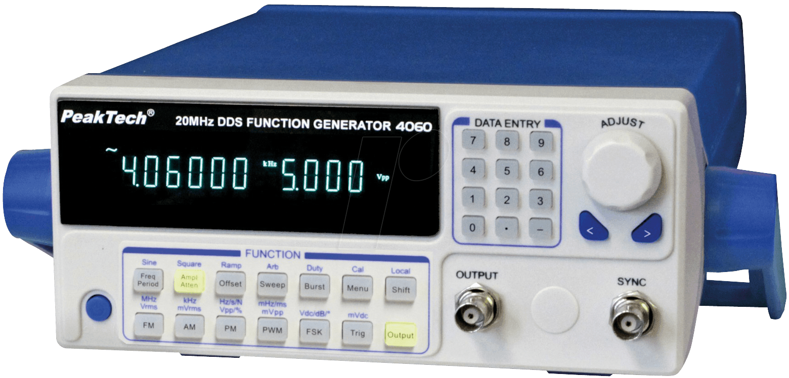 Купить PeakTech Funktionsgenerator 1x20 MHz (PeakTech 4060 MV) в магазине wardena.ru