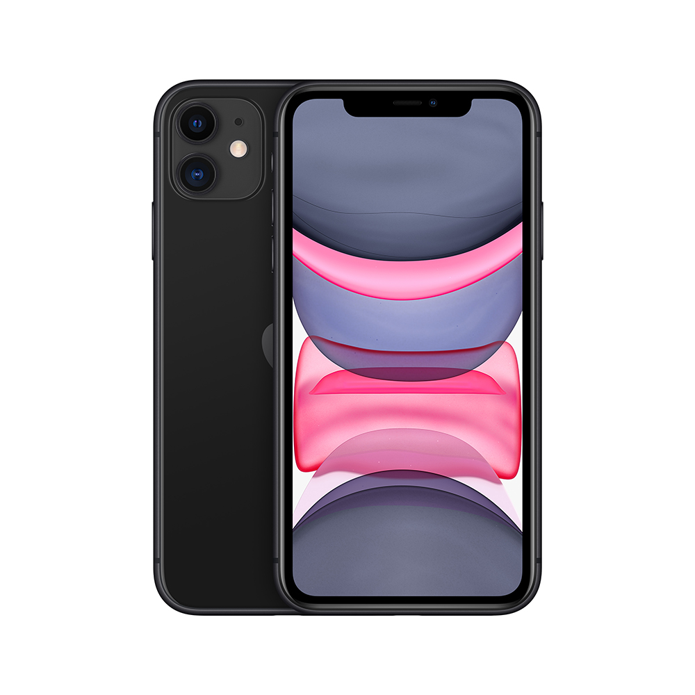 Купить Apple iPhone 11 15,5 cm (6.1" ) 64 GB Dual-SIM Schwarz (MWLT2ZD/A) в магазине wardena.ru