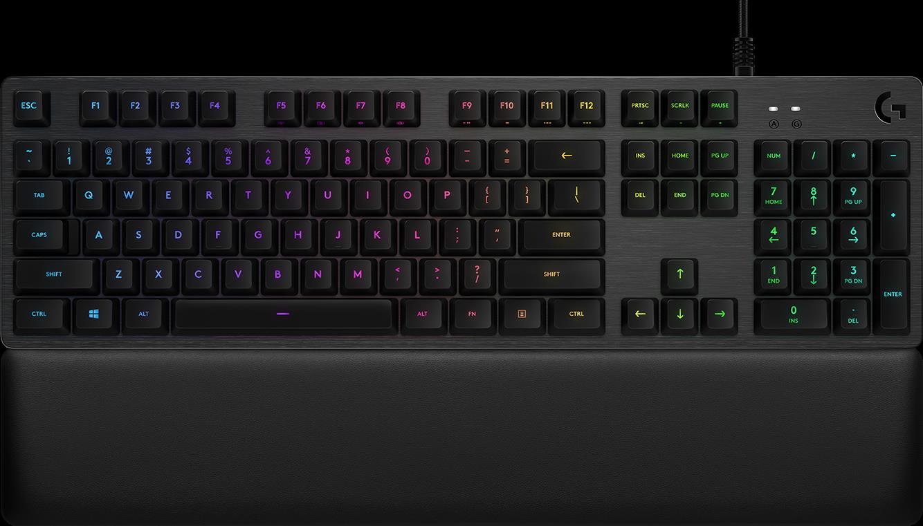 Купить Logitech G513 CARBON LIGHTSYNC RGB Mechanical Gaming Keyboard, GX Brown - CARBON - DEU - CENTRAL (920-009446) в магазине wardena.ru