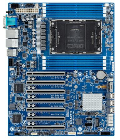Купить Motherboard Gigabyte MS03-CE0 C741 LGA4677 4th Gen Intel Xeon Scalable LGA4677 SATA/SAS M.2 DDR5 в магазине wardena.ru