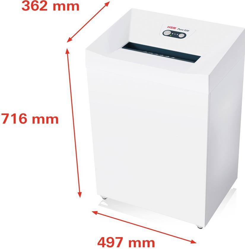 Купить HSM Pure 530 - Vorzerkleinerer - Streifenschnitt - 3.9 mm - P-2, O-2, T-2, E-2 (2350111) в магазине wardena.ru