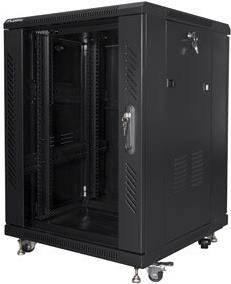 Купить Lanberg FF01-6615-12B Rack 15U Freistehendes Gestell Schwarz (FF01-6615-12B) в магазине wardena.ru