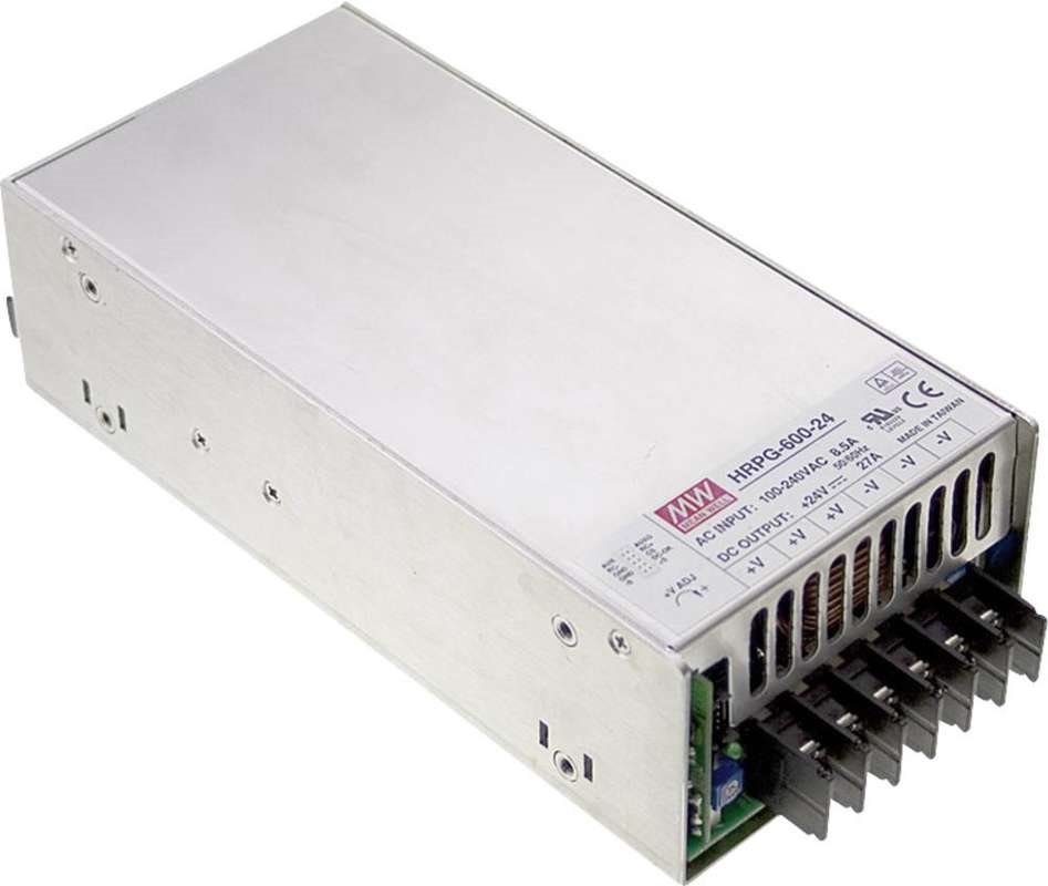Купить MEAN WELL HRP-600-24 - 648 W - 85 - 264 - 47 - 63 - 7.6A/115VAC - 3.6A/230VAC - Aktiv - 16 ms (HRP-600-24) в магазине wardena.ru