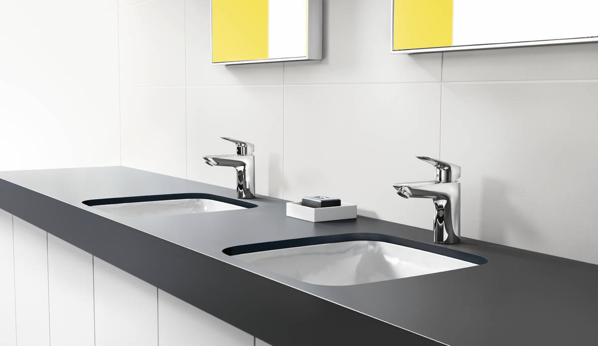 Купить Hansgrohe Logis смеситель для раковины 100 однорычажный с донным клапаном хром 71100000 в магазине wardena.ru