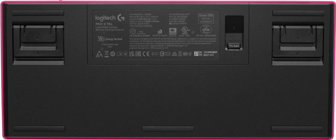 Купить Logitech G PRO X TKL - Tastatur - Hintergrundbeleuchtung - kabellos - 2,4 GHz, Bluetooth - AZERTY - Französisch - Tastenschalter: Tactile - pink (920-012156) в магазине wardena.ru