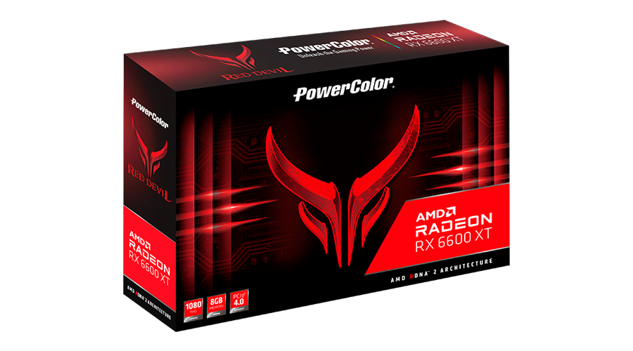 Купить PowerColor Red Devil RX 6600XT AMD Radeon RX 6600 XT 8 GB GDDR6 (AXRX 6600XT 8GBD6-3DHE/OC) в магазине wardena.ru