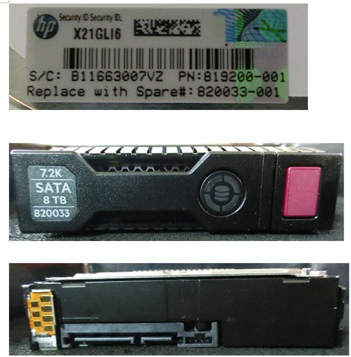 Купить HPE Midline - Festplatte - 8 TB - intern - 3.5" LFF (8.9 cm LFF) - SATA 6Gb/s - 7200 U/min - mit HPE Smart Carrier (820033-001) в магазине wardena.ru