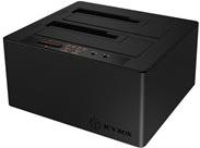 Купить Raidsonic ICY BOX IB-121CL-C31 - HDD-Dockingstation mit Klon-Funktion Schächte: 2 - 2.5" / 3.5" gemeinsam genutzt (6,4 cm/8,9 cm gemeinsam genutzt) - SATA 6Gb/s - USB 3.1 (Gen 2), USB-C - Schwarz (IB-121CL-C31) в магазине wardena.ru