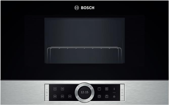 Купить Bosch Serie | 8 BER634GS1 - Mikrowellenofen mit Grill - eingebaut - 21 Liter - 900 W - rostfreier Edelstahl (BER 634GS1) в магазине wardena.ru