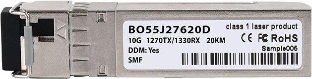 Купить Kompatibler Planet MTB-LA20 BlueOptics BO55J27620D SFP+ Bidi Transceiver, LC-Simplex, 10GBASE-BX-U, Singlemode Fiber, TX1270nm/RX1330nm, 20KM, DDM, 0°C/+70°C (MTB-LA20-BO) в магазине wardena.ru