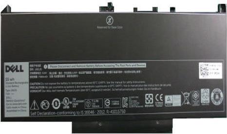 Купить Dell Primary Battery - Laptop-Batterie - 1 x Lithium-Ionen 4 Zellen 55 Wh - für Latitude E7270, E7470 (DELL-451-BBSY) в магазине wardena.ru