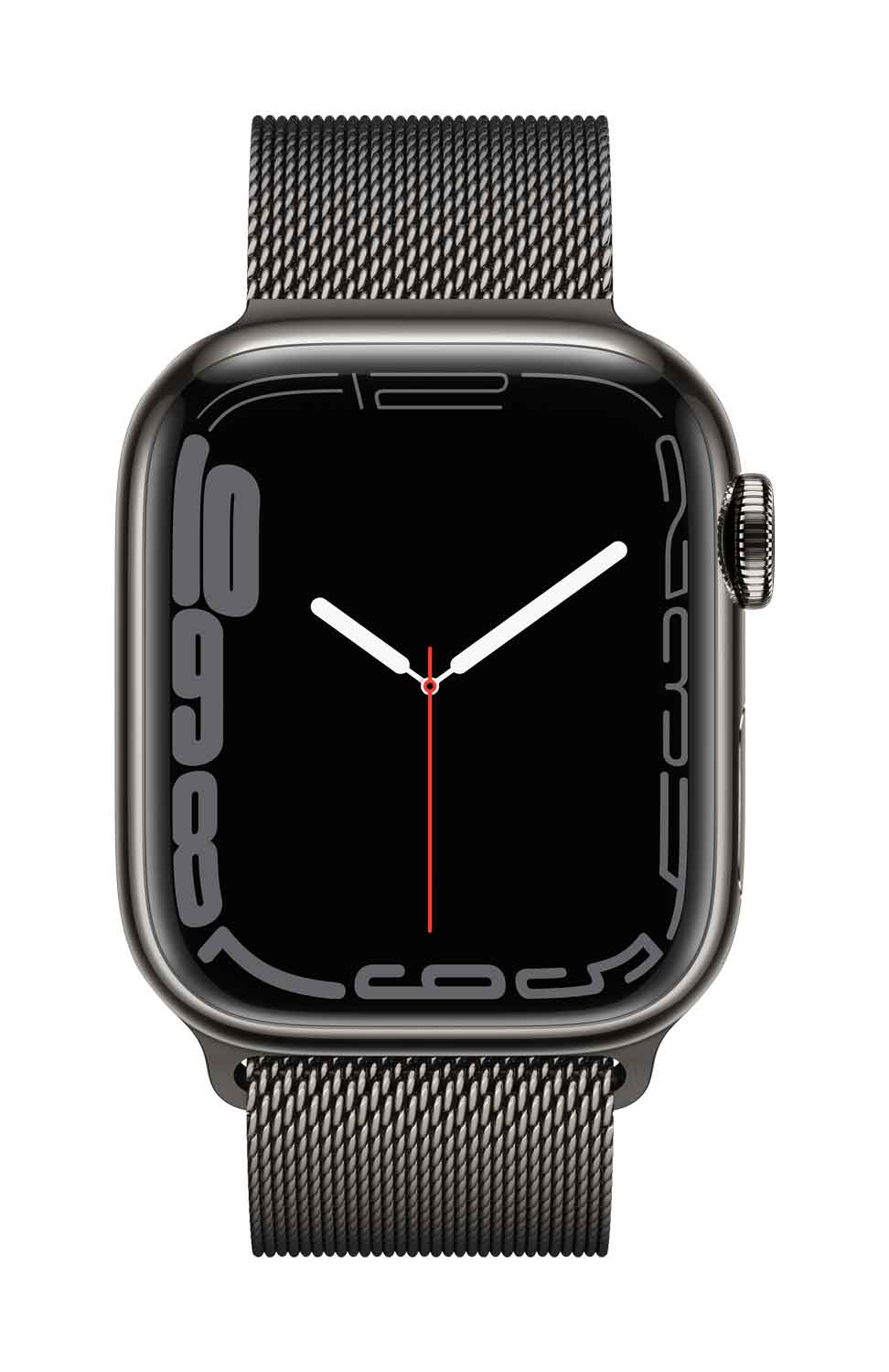 Купить Apple Watch Series 7 (GPS + Cellular) - 41 mm - Graphite Stainless Steel - intelligente Uhr mit Milanaise Armband - Edelstahl - Graphit - Handgelenkgröße: 130-180 mm - 32 GB - Wi-Fi, Bluetooth - 4G - 42.3 g (MKJ23FD/A) в магазине wardena.ru