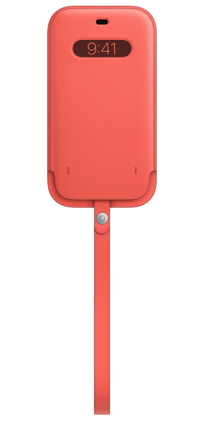 Купить Apple Sleeve with MagSafe - Schutzhülle für Mobiltelefon - Leder - Pink Citrus - für iPhone 12 Pro Max (MHYF3ZM/A) в магазине wardena.ru