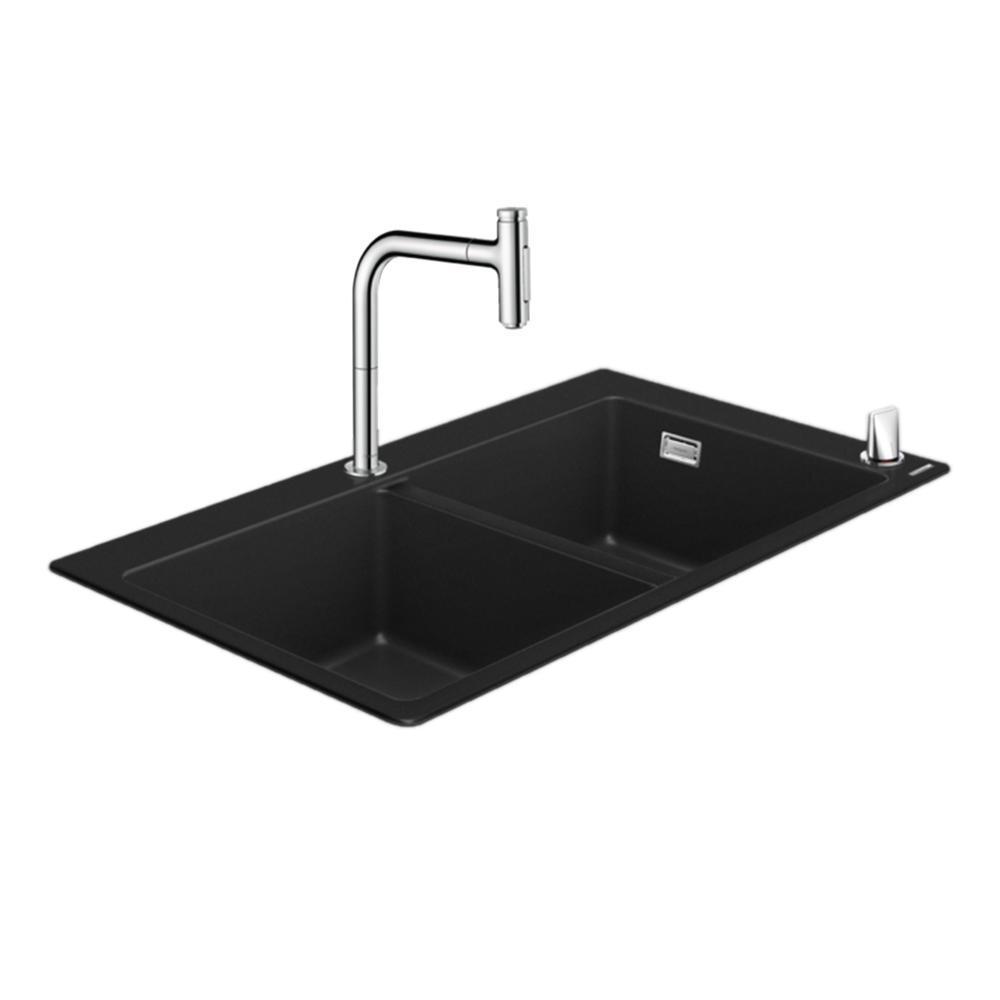 Купить Hansgrohe C51-F770-10 Комбинация для кухни 370/370 хром 43221000 в магазине wardena.ru