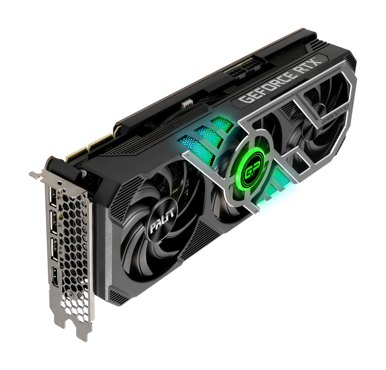 Купить Palit GeForce RTX 3090 GamingPro - Grafikkarten - GF RTX 3090 - 24GB GDDR6X - PCIe 4,0 - HDMI, 3 x DisplayPort (NED3090019SB-132BA) в магазине wardena.ru