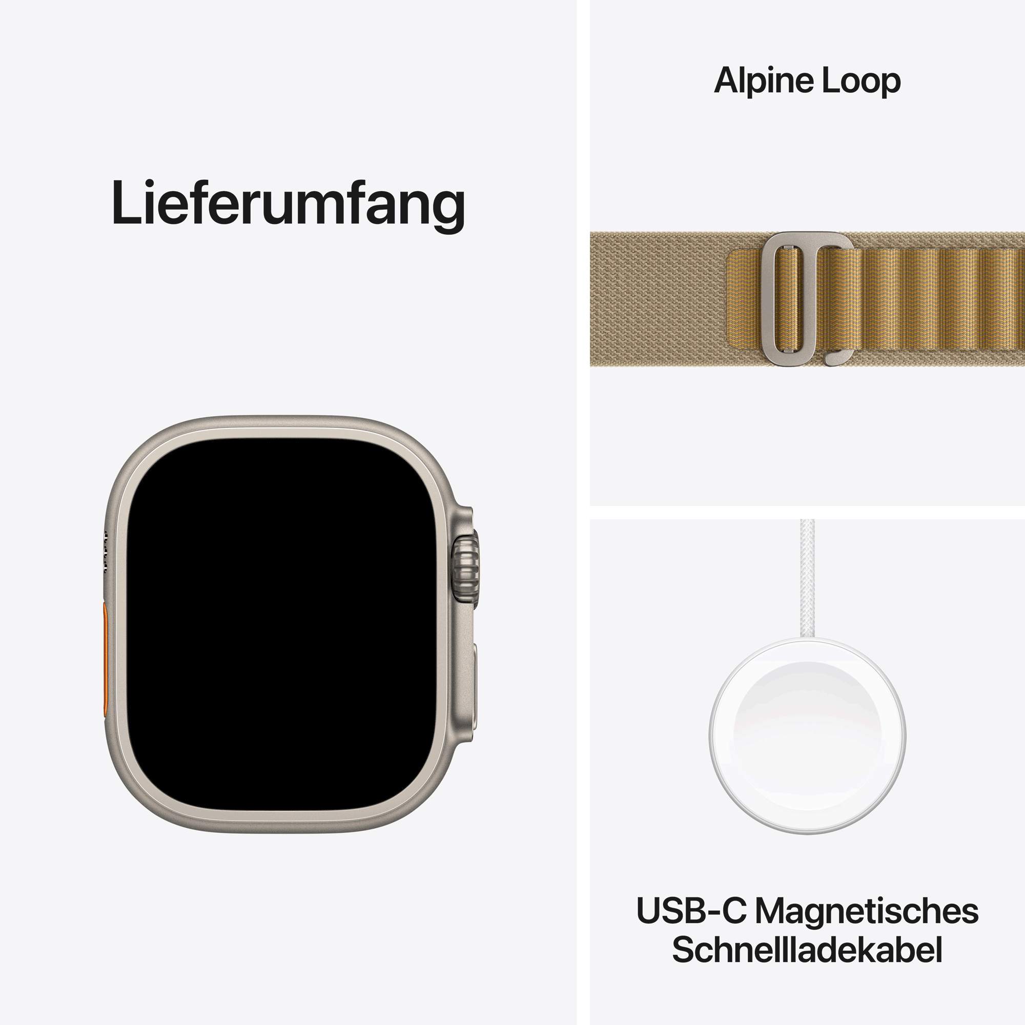 Купить Apple Watch Ultra 2 GPS + Cellular 49mm Natural Titanium Case mit Tan Alpine Band - Large (MX4H3FD/A) в магазине wardena.ru