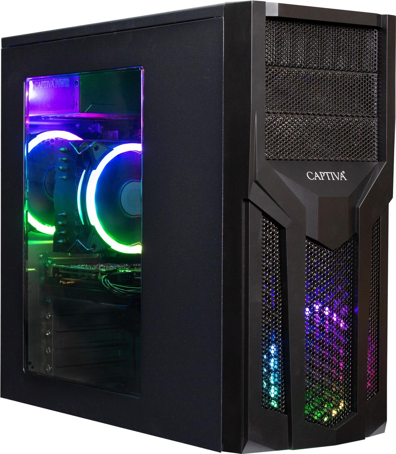 Купить Captiva Advanced I65-538 DDR4-SDRAM i5-10400F Desktop Intel® Core™ i5 16 GB 1000 GB SSD PC Schwarz (65538) в магазине wardena.ru