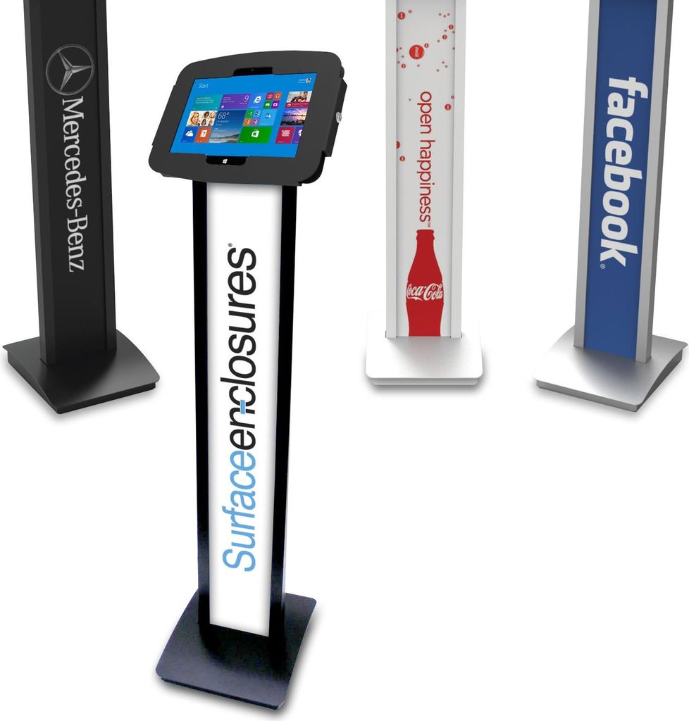 Купить Compulocks BrandMe Surface Pro 7 Galaxy TabPro S Floor Stand Kiosk Black - Gehäuse - für Tablett (Diebstahlschutz) - verriegelbar - Schwarz - für Microsoft Surface Pro (Mitte 2017), Pro 3, Pro 4, Pro 6, Pro 7, Samsung Ga (140B540GEB) в магазине wardena.ru