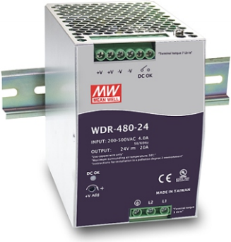 Купить MEAN WELL WDR-480-24 Netzteil 480 W Metallisch (WDR-480-24) в магазине wardena.ru