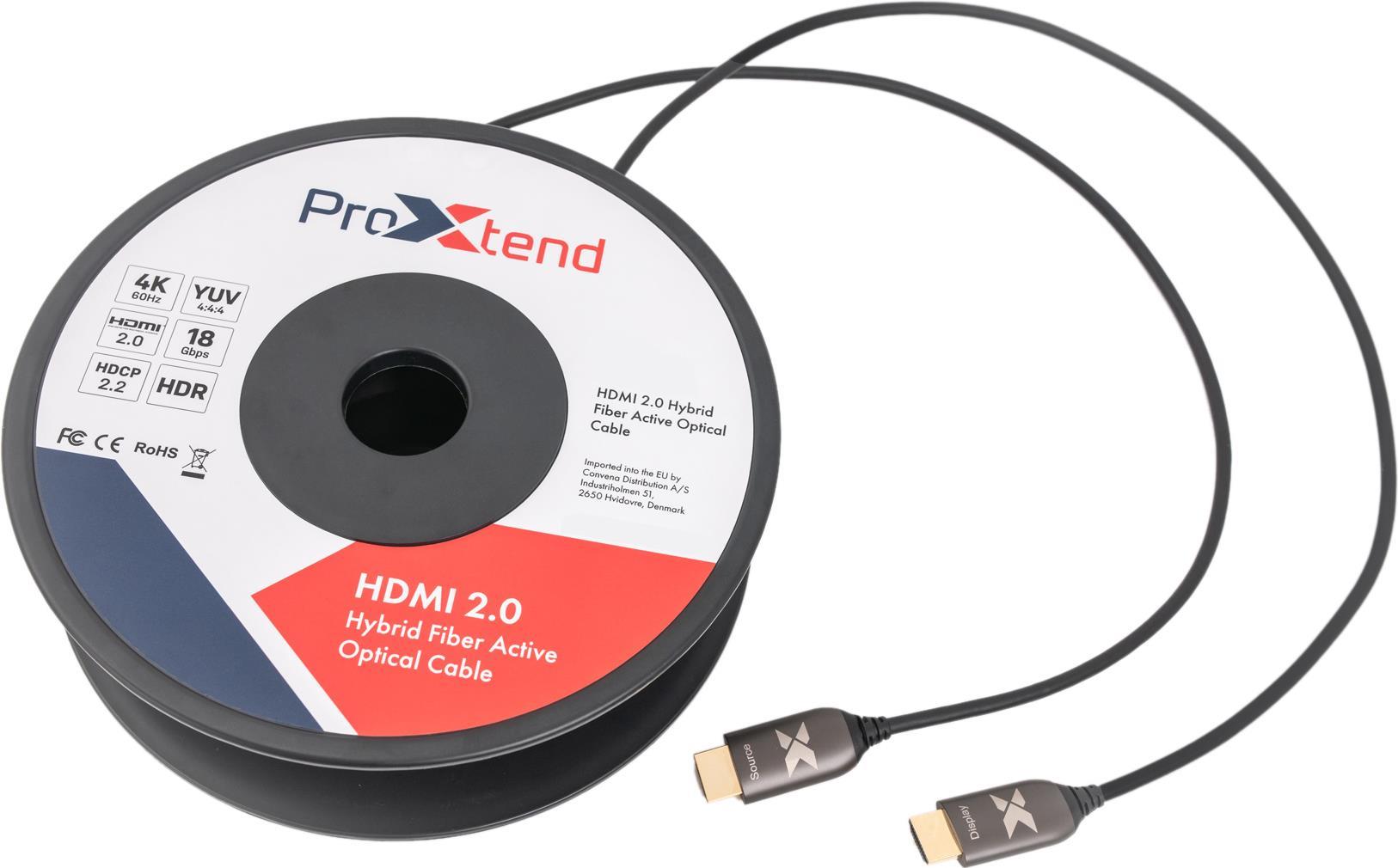 Купить ProXtend HDMI2.0AOC-030 Videokabel-Adapter 30 m HDMI Schwarz (HDMI2.0AOC-030) в магазине wardena.ru