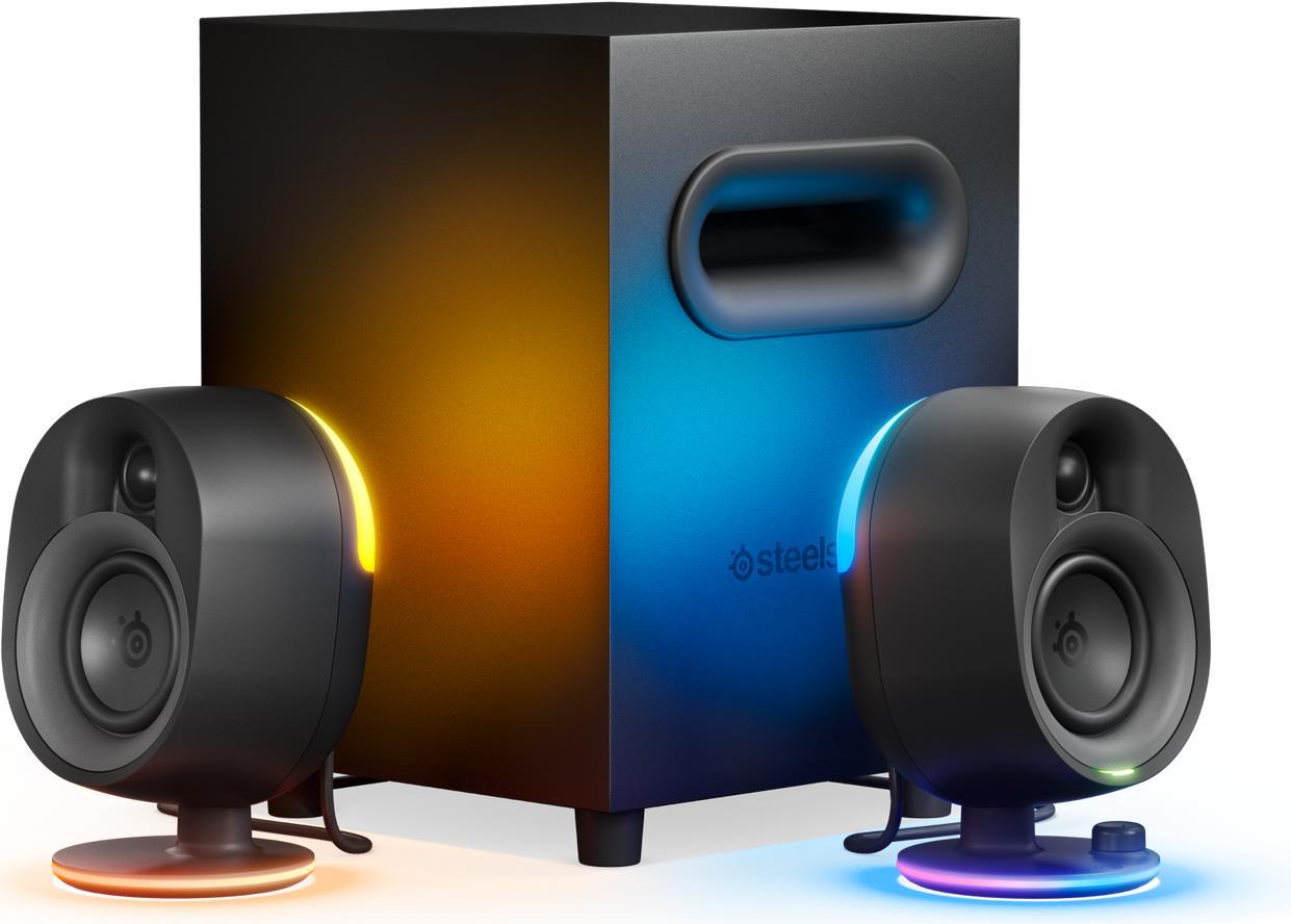 Купить Steelseries Arena 7 - 2.1 Kanäle - PC/Notebook - Schwarz - 2-Wege - 35 - 20000 Hz - 100 dB (61543) в магазине wardena.ru