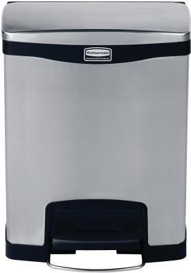 Купить Rubbermaid 1901985 Mülleimer 30 l Rechteckig Metall - Kunststoff Schwarz - Grau (1901985) в магазине wardena.ru
