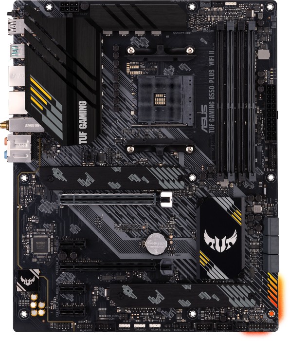 Купить ASUS TUF GAMING B550-PLUS WIFI II - Motherboard - ATX - Socket AM4 - AMD B550 Chipsatz - USB-C Gen2, USB 3.2 Gen 1, USB 3.2 Gen 2 - 2.5 Gigabit LAN, Wi-Fi 6, Bluetooth - Onboard-Grafik (CPU erforderlich) - HD Audio (8-Ka (90MB19U0-M0EAY0) в магазине wardena.ru