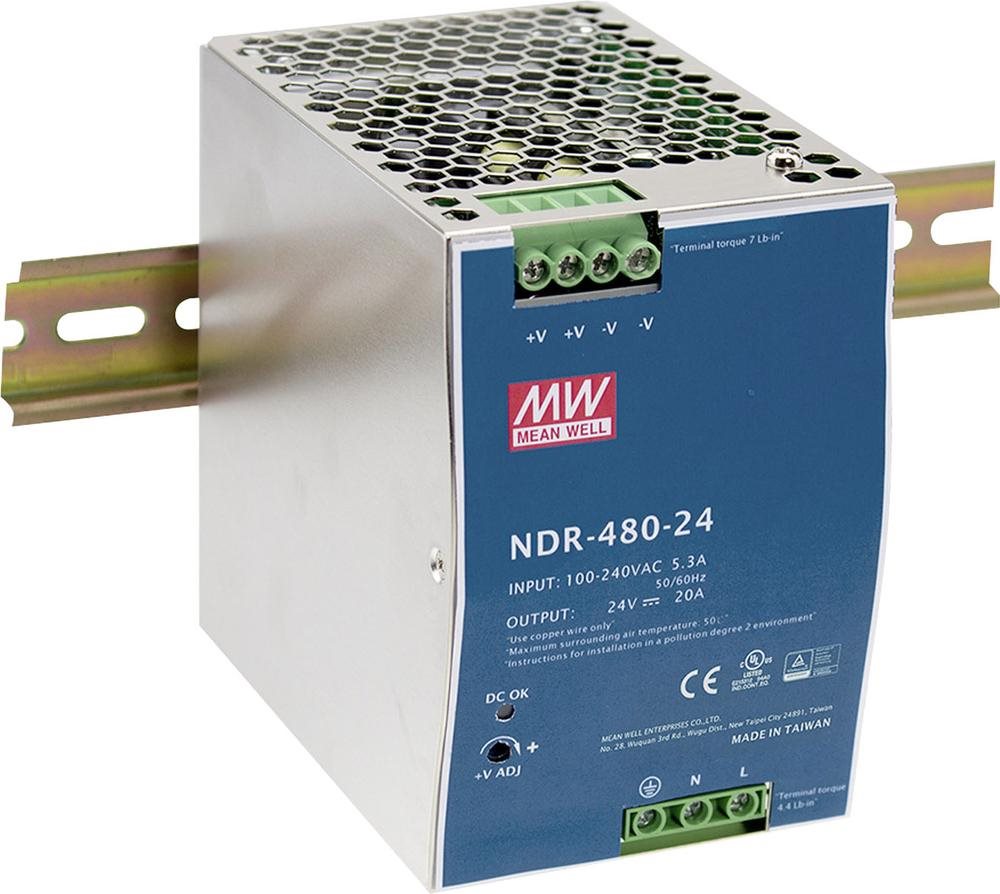 Купить MEAN WELL NDR-480-24 Netzteil & Spannungsumwandler (NDR-480-24) в магазине wardena.ru