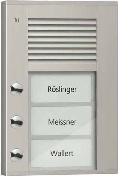 Купить Audio Außenstation PDS PDS03-EN/04 3Tasten 1reihig AP silber (PDS03-EN/04) в магазине wardena.ru