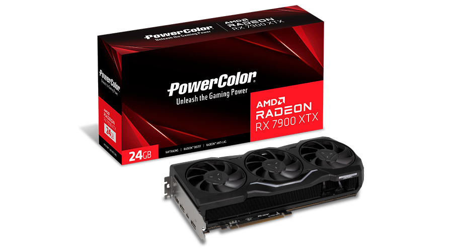 Купить PowerColor RX 7900 XTX 24G AMD Radeon RX 7900 XTX 24 GB GDDR6 (RX7900XTX 24G-L/OC) в магазине wardena.ru